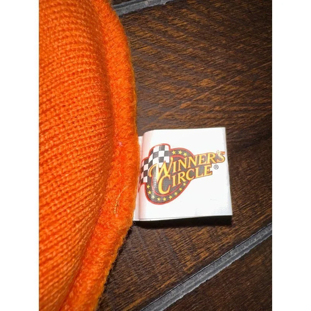 Tony Stewart 20 Orange & Black Beanie Hat Toboggan‎